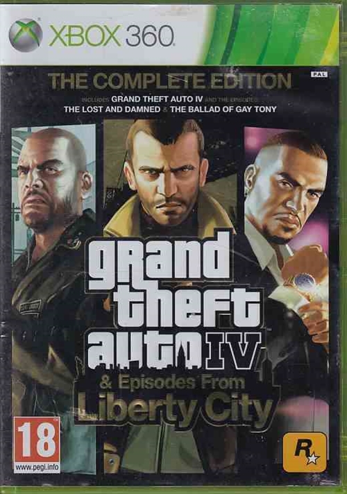Grand Theft Auto 4 and Episodes From Liberty City - XBOX 360 (B Grade) (Genbrug)